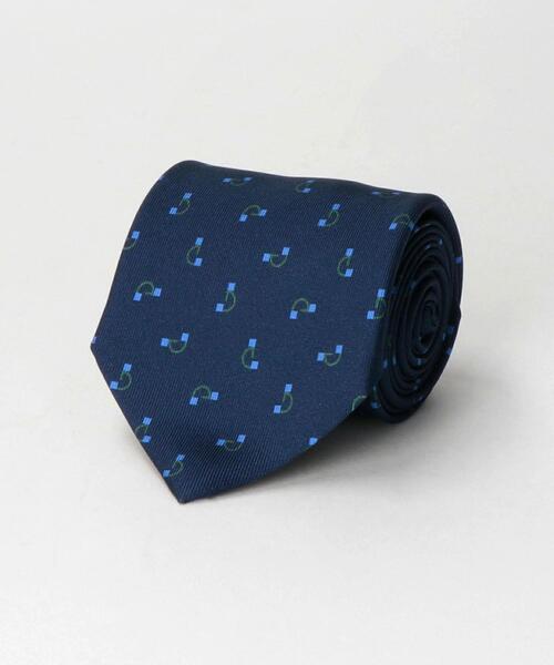 ＜green label relaxing＞8.0cm 小紋1 ITALY ネクタイ