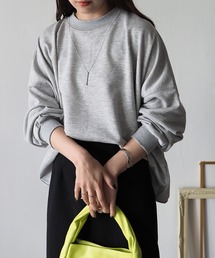 Riberry | バックステッチショートプルオーバー(スウェット)