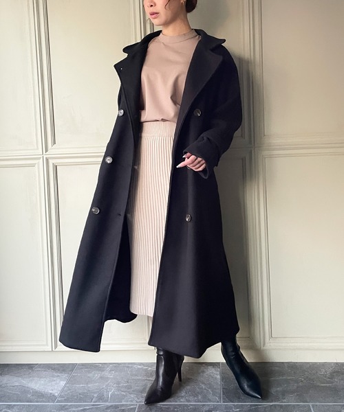 JUNOAH（ジュノア）の「2wayスタンドカラーロングコート（その他