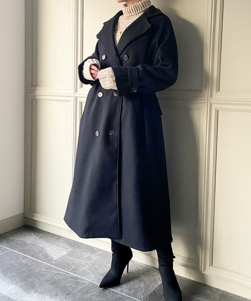 美品✨ LOHEN デザイン 2WAY ロングコート ワンピ ベージュ36 ビビッドレディ VIVIDLADY 2wayトレンチコートワンピース ロング丈