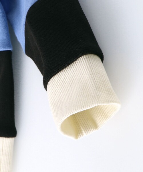 KANGOL(カンゴール)の「【KANGOLコラボ】ワイドボーダートレーナー(スウェット・キッズ・アイボリー/ブラック・130/110/140/120/100)」の9枚目の写真