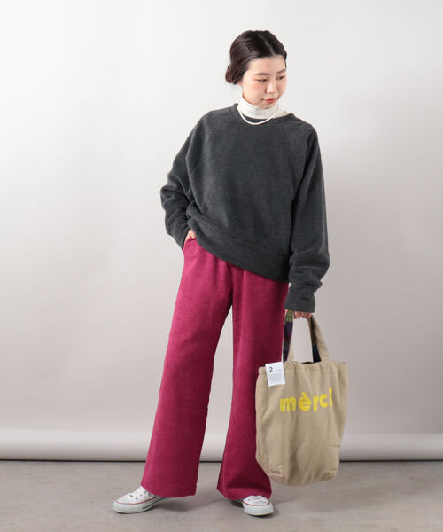 hint hint（ヒントヒント）の「【WEB限定】【hint hint/ヒントヒント】merci リバーシブルトートバッグ チェック柄（トートバッグ・レディース・ベージュ/グレー/イエロー/ロイヤルブルー・FREE）」の13枚目の写真