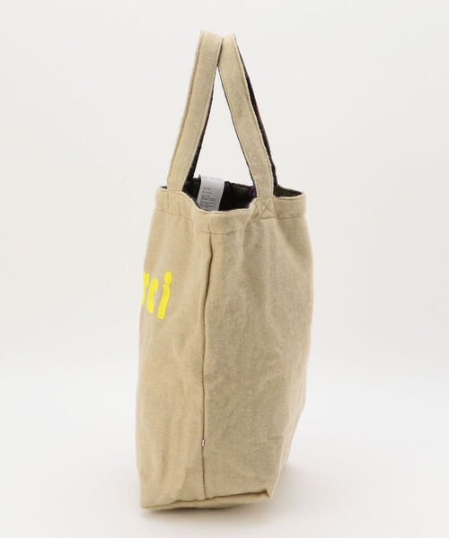 hint hint（ヒントヒント）の「【WEB限定】【hint hint/ヒントヒント】merci リバーシブルトートバッグ チェック柄（トートバッグ・レディース・ベージュ/グレー/イエロー/ロイヤルブルー・FREE）」の11枚目の写真