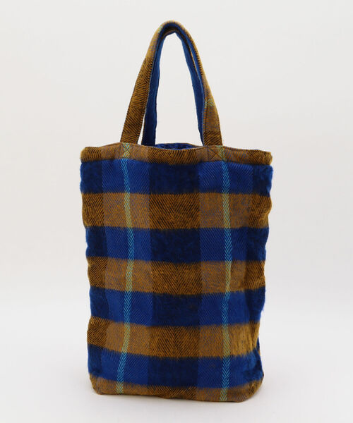 hint hint（ヒントヒント）の「【WEB限定】【hint hint/ヒントヒント】merci リバーシブルトートバッグ チェック柄（トートバッグ・レディース・ベージュ/グレー/イエロー/ロイヤルブルー・FREE）」の16枚目の写真