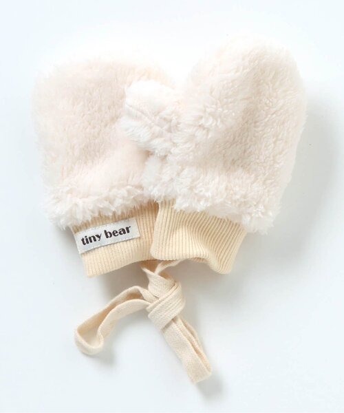 apres les cours（アプレレクール）の「tiny bear ボア手袋（手袋・キッズ・アイボリー/ベージュ・95）」の8枚目の写真