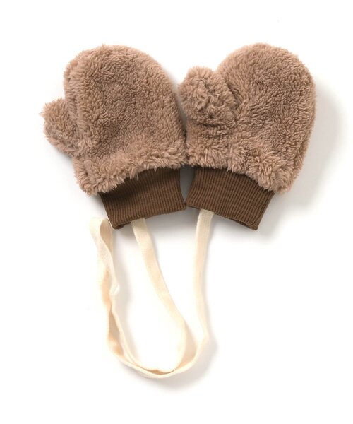 apres les cours（アプレレクール）の「tiny bear ボア手袋（手袋・キッズ・アイボリー/ベージュ・95）」の11枚目の写真