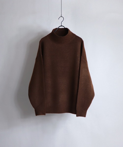 Confirm（コンファーム）の「Confirm / コンファーム ウールタッチルーズタートルニット（ニット/セーター・メンズ・モカ/チョコ/ナチュラル/グレイッシュベージュ・M/L）」の3枚目の写真