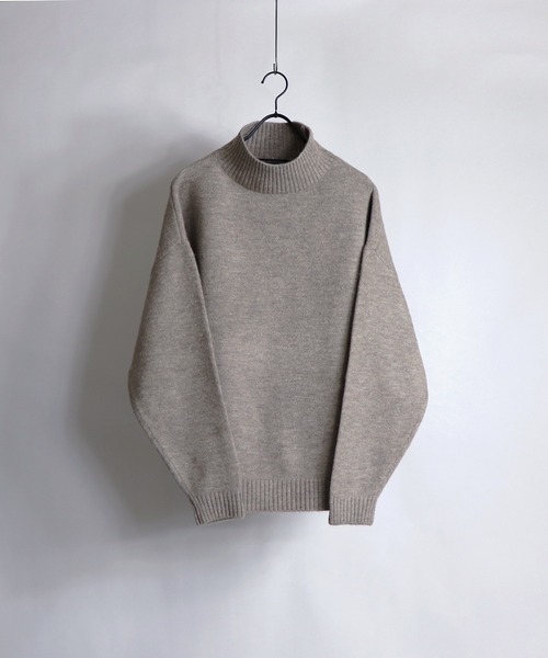 Confirm（コンファーム）の「Confirm / コンファーム ウールタッチルーズタートルニット（ニット/セーター・メンズ・モカ/チョコ/ナチュラル/グレイッシュベージュ・M/L）」の4枚目の写真