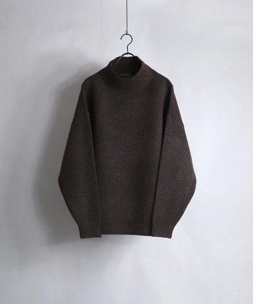 Confirm（コンファーム）の「Confirm / コンファーム ウールタッチルーズタートルニット（ニット/セーター・メンズ・モカ/チョコ/ナチュラル/グレイッシュベージュ・M/L）」の14枚目の写真