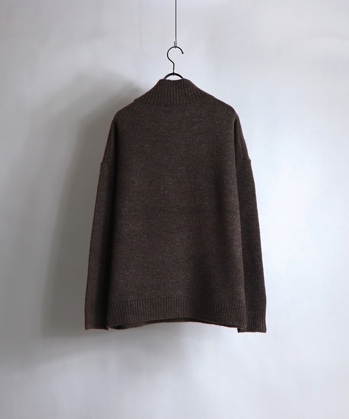 Confirm（コンファーム）の「Confirm / コンファーム ウールタッチルーズタートルニット（ニット/セーター・メンズ・モカ/チョコ/ナチュラル/グレイッシュベージュ・M/L）」の9枚目の写真
