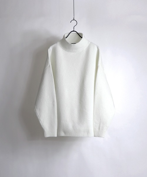 Confirm（コンファーム）の「Confirm / コンファーム ウールタッチルーズタートルニット（ニット/セーター・メンズ・モカ/チョコ/ナチュラル/グレイッシュベージュ・M/L）」の5枚目の写真