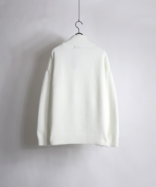 Confirm（コンファーム）の「Confirm / コンファーム ウールタッチルーズタートルニット（ニット/セーター・メンズ・モカ/チョコ/ナチュラル/グレイッシュベージュ・M/L）」の6枚目の写真