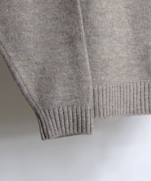 Confirm（コンファーム）の「Confirm / コンファーム ウールタッチルーズタートルニット（ニット/セーター・メンズ・モカ/チョコ/ナチュラル/グレイッシュベージュ・M/L）」の10枚目の写真