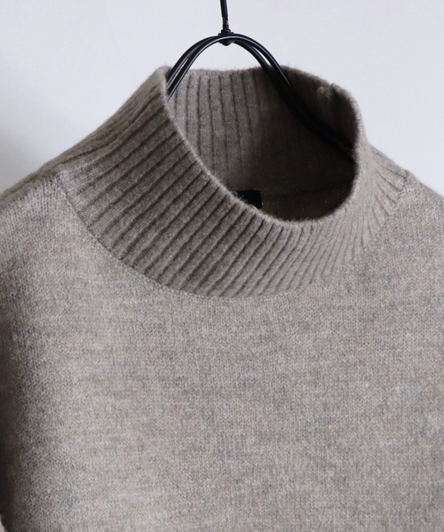 Confirm（コンファーム）の「Confirm / コンファーム ウールタッチルーズタートルニット（ニット/セーター・メンズ・モカ/チョコ/ナチュラル/グレイッシュベージュ・M/L）」の15枚目の写真