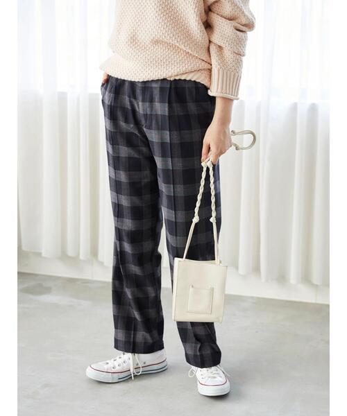 AMERICAN HOLIC（アメリカンホリック）の「サイドゴムチェックストレートパンツ（その他パンツ・レディース・ブラック系その他3/ブラウン系その他4・S/M/L）」の19枚目の写真