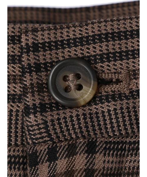 AMERICAN HOLIC（アメリカンホリック）の「サイドゴムチェックストレートパンツ（その他パンツ・レディース・ブラック系その他3/ブラウン系その他4・S/M/L）」の9枚目の写真