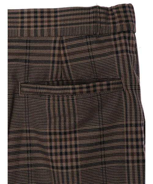 AMERICAN HOLIC（アメリカンホリック）の「サイドゴムチェックストレートパンツ（その他パンツ・レディース・ブラック系その他3/ブラウン系その他4・S/M/L）」の7枚目の写真
