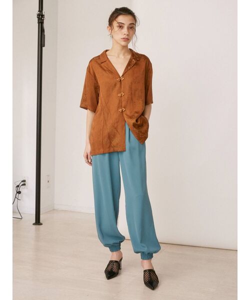 EVRIS（エヴリス）の「フロックボタンショートスリーブシャツ（シャツ/ブラウス・レディース・ブラウン/グリーン・FREE）」の20枚目の写真