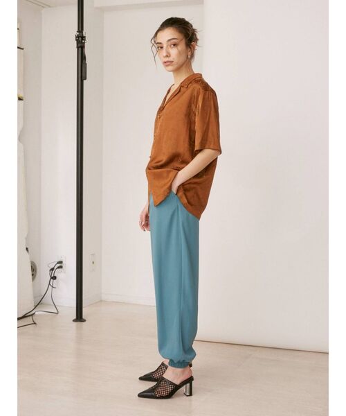 EVRIS（エヴリス）の「フロックボタンショートスリーブシャツ（シャツ/ブラウス・レディース・ブラウン/グリーン・FREE）」の21枚目の写真