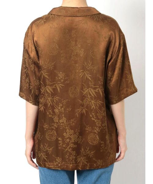 EVRIS（エヴリス）の「フロックボタンショートスリーブシャツ（シャツ/ブラウス・レディース・ブラウン/グリーン・FREE）」の11枚目の写真