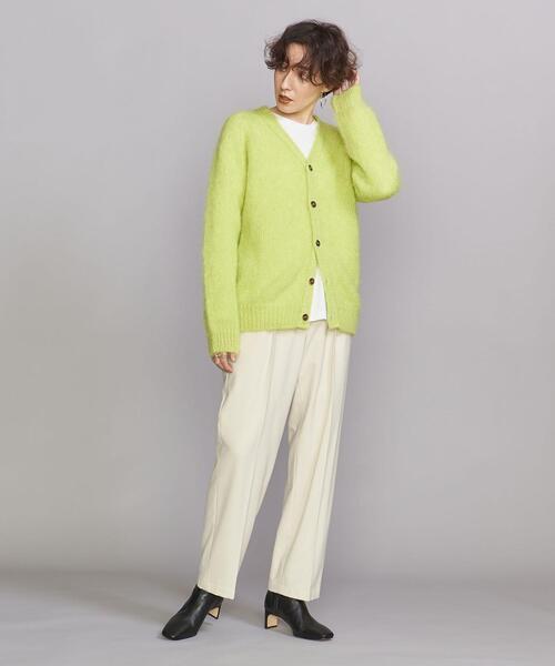 JOHN TULLOCH(ジョンタロック)の「<JOHN TULLOCH>モヘヤ Vネックカーディガン(カーディガン/ボレロ・レディース・レッド/ライム/ダークグリーン・FREE)」の13枚目の写真