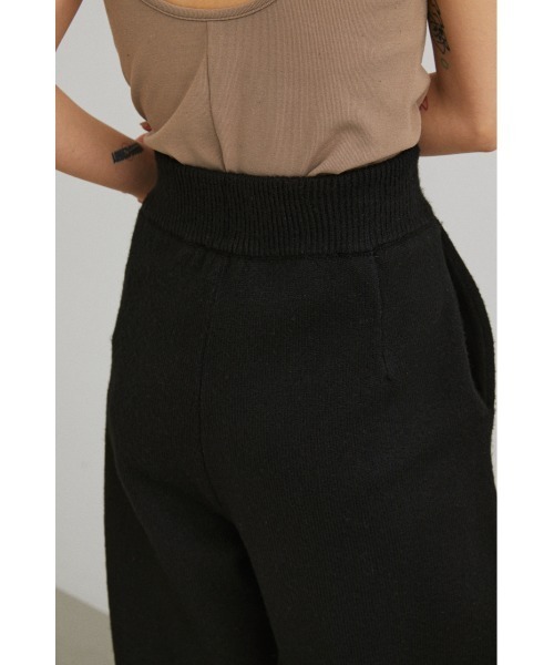 STYLEMIXER（スタイルミキサー）の「リラックスウォームニットパンツ（その他パンツ・レディース・ブラック/ベージュ/グリーン・SMALL/MEDIUM）」の7枚目の写真