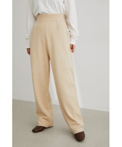 STYLEMIXER（スタイルミキサー）の「リラックスウォームニットパンツ（その他パンツ・レディース・ブラック/ベージュ/グリーン・SMALL/MEDIUM）」の9枚目の写真