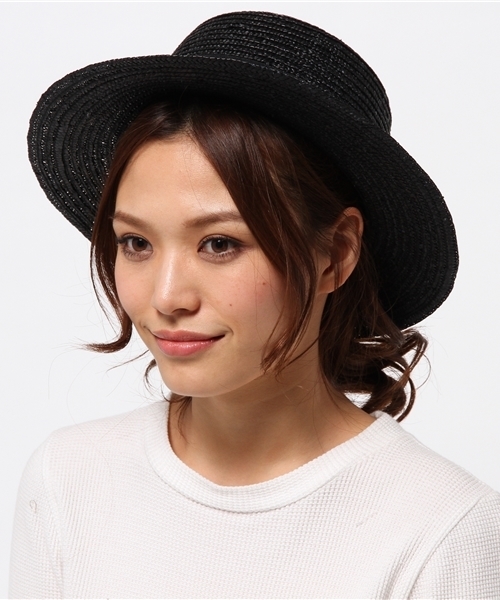 WEGO（ウィゴー）の「WEGO/ツバ広カンカン帽（ハット・レディース・ブラック/ベージュ・FREE）」の9枚目の写真