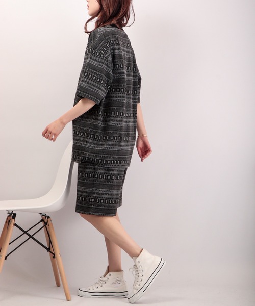 POWER TO THE PEOPLE（パワートゥーザピープル）の「【POWER TO THE PEOPLE】MOVING ボーダーショーツ（その他パンツ・メンズ・ブラック/グリーン/ターコイズブルー/ベージュ・M/LL/L）」の21枚目の写真