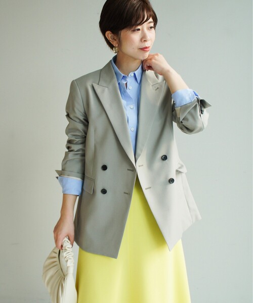 UNTITLED（アンタイトル）の「◆【STORY掲載】マニッシュトロピカル ベーシックジャケット（テーラードジャケット・レディース・ブラック/グレー・00/01/02/03）」の5枚目の写真