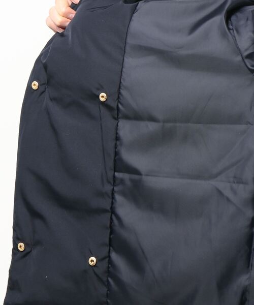 Te chichi TERRASSE（テチチテラス）の「ステッチレスノーカラー中綿ブルゾン（ブルゾン・レディース・ネイビー/ベージュ/モカ・ﾌﾘ-）」の5枚目の写真