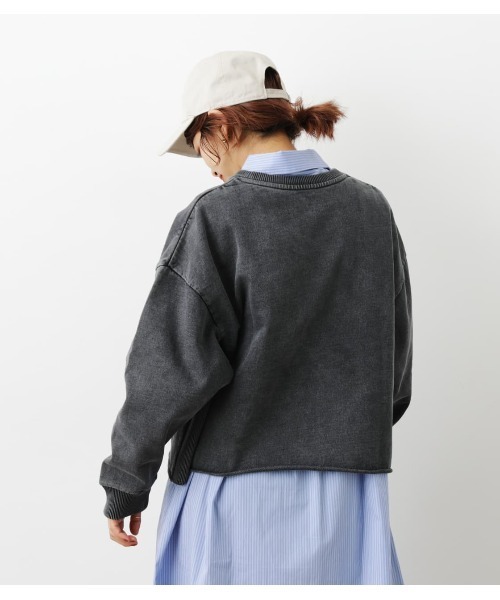 RODEO CROWNS WIDE BOWL（ロデオクラウンズワイドボウル）の「GOOD OLD College Short スウェット（スウェット・レディース・グレー×ホワイト/ブラック/ライトブルー・FREE）」の9枚目の写真