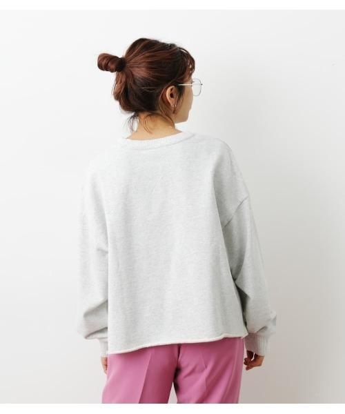 RODEO CROWNS WIDE BOWL（ロデオクラウンズワイドボウル）の「GOOD OLD College Short スウェット（スウェット・レディース・グレー×ホワイト/ブラック/ライトブルー・FREE）」の7枚目の写真