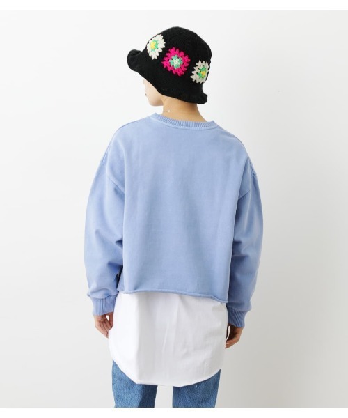 RODEO CROWNS WIDE BOWL（ロデオクラウンズワイドボウル）の「GOOD OLD College Short スウェット（スウェット・レディース・グレー×ホワイト/ブラック/ライトブルー・FREE）」の16枚目の写真