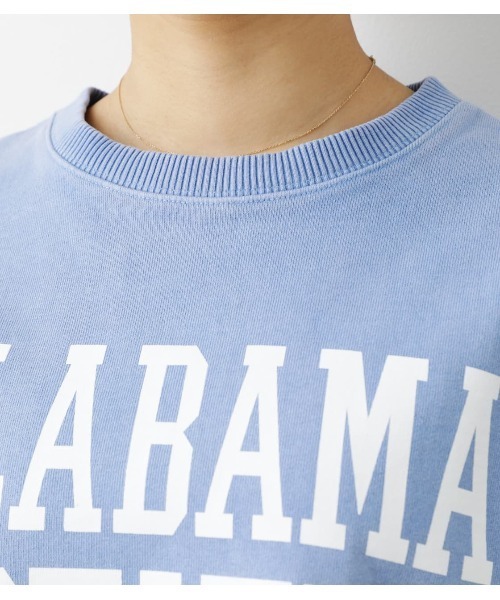 RODEO CROWNS WIDE BOWL（ロデオクラウンズワイドボウル）の「GOOD OLD College Short スウェット（スウェット・レディース・グレー×ホワイト/ブラック/ライトブルー・FREE）」の5枚目の写真