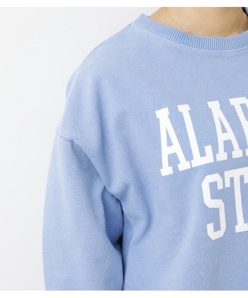 RODEO CROWNS WIDE BOWL（ロデオクラウンズワイドボウル）の「GOOD OLD College Short スウェット（スウェット・レディース・グレー×ホワイト/ブラック/ライトブルー・FREE）」の10枚目の写真