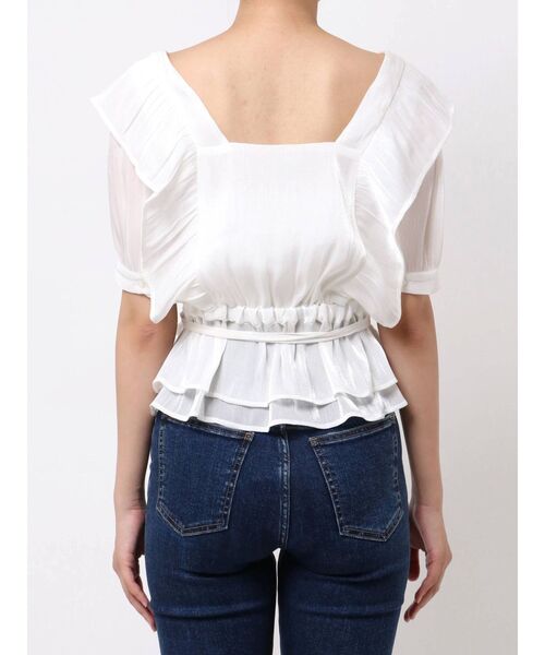 RESEXXY（リゼクシー）の「ラッフルシャイニーブラウス（シャツ/ブラウス・レディース・ブラック/ホワイト/ピンク・FREE）」の21枚目の写真