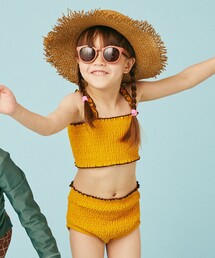 B:MING by BEAMS / シャーリング スイム タンキニ（100~140cm）