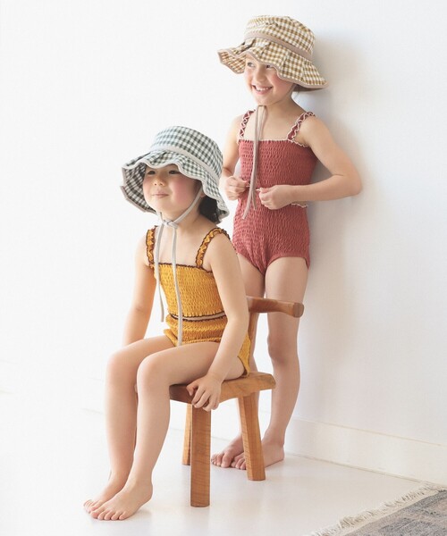 B:MING by BEAMS(ビーミングバイビームス)の「B:MING by BEAMS / シャーリング スイム タンキニ(100~140cm)(水着・キッズ・ピンク系その他/マスタード・130/120/140/110/100)」の13枚目の写真