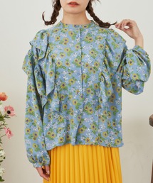 MERLOT | フリルフラワーブラウス(シャツ/ブラウス)