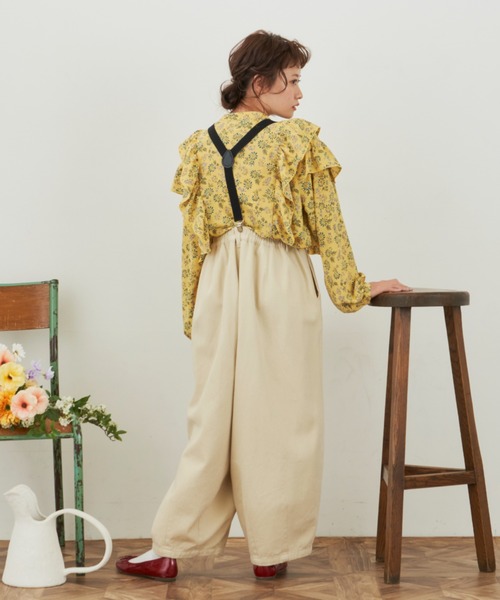 MERLOT(メルロー)の「フリルフラワーブラウス(シャツ/ブラウス・レディース・ホワイト/イエロー/ブルー・FREE)」の15枚目の写真