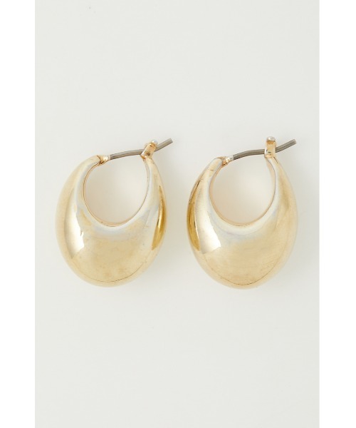 SLY(スライ)の「R/C DROP HOOP P EARRING フープピアス(ピアス(両耳用)・レディース・シルバー/ゴールド・FREE)」の2枚目の写真
