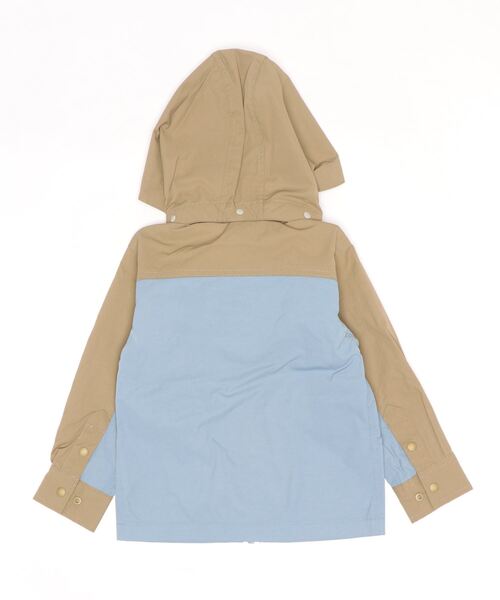 RUGGEDWORKS（ラゲッドワークス）の「《Coleman》バイカラーウィンドブレーカー（マウンテンパーカー・キッズ・サックスブルー/カーキ/レッド・150/110/140/120/100/130）」の5枚目の写真