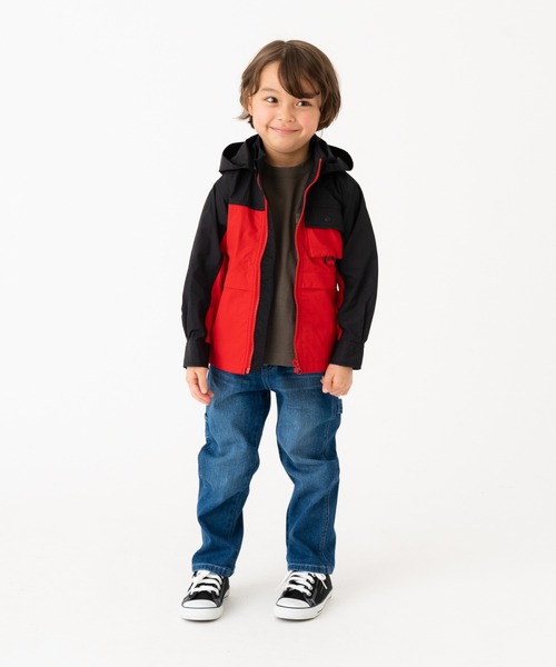 RUGGEDWORKS（ラゲッドワークス）の「《Coleman》バイカラーウィンドブレーカー（マウンテンパーカー・キッズ・サックスブルー/カーキ/レッド・150/110/140/120/100/130）」の15枚目の写真