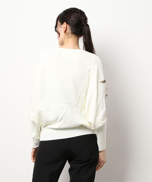 margaux（マルゴー）の「【KATHARINE ROSS】margaux ボリュームスリーブカラーニットプルオーバー（ニット/セーター・レディース・ホワイト/イエロー/ブルー・MEDIUM）」の5枚目の写真