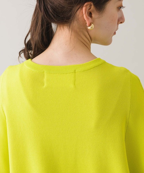 margaux（マルゴー）の「【KATHARINE ROSS】margaux ボリュームスリーブカラーニットプルオーバー（ニット/セーター・レディース・ホワイト/イエロー/ブルー・MEDIUM）」の9枚目の写真