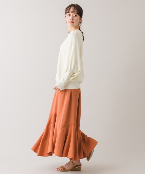 margaux（マルゴー）の「【KATHARINE ROSS】margaux ボリュームスリーブカラーニットプルオーバー（ニット/セーター・レディース・ホワイト/イエロー/ブルー・MEDIUM）」の22枚目の写真