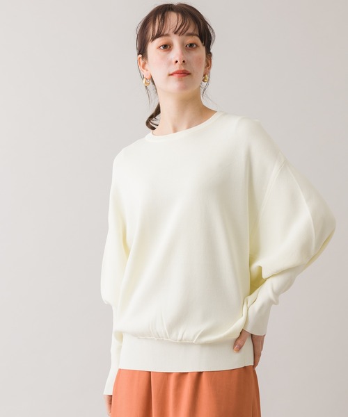 margaux（マルゴー）の「【KATHARINE ROSS】margaux ボリュームスリーブカラーニットプルオーバー（ニット/セーター・レディース・ホワイト/イエロー/ブルー・MEDIUM）」の20枚目の写真