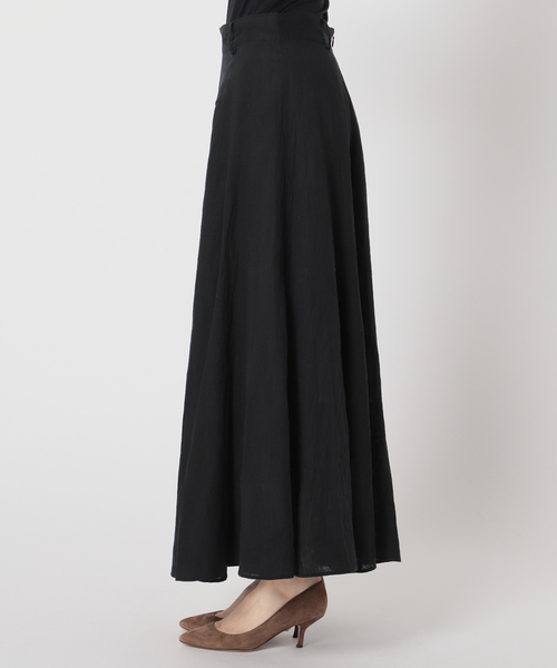 新品未使用タグ付◇plage スリットリネンスカート36 ブラック セール】Slit Linen スカート◇（スカート）｜Plage（プラージュ
