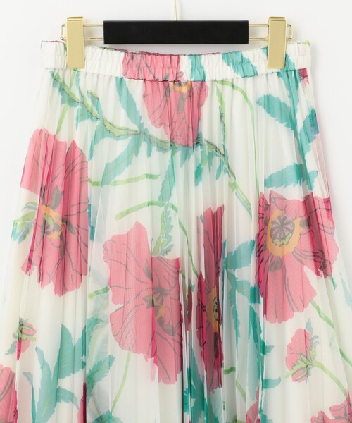 Diagram（ダイアグラム）の「フラワープリントチュールスカート（スカート・レディース・ホワイト/ブラック・36）」の12枚目の写真
